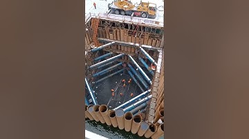 Construction of a Bridge Abutment | Dewatering | Cofferdam