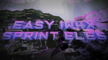 EASY IW4X SPRINT ELEVATOR TUTORIAL!  (17 Spots)