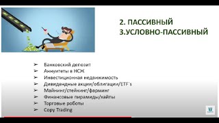 Урок про пассивный доход в разные виды активов (Инвестиции в акции, крипту, недвижку, копирку...)