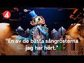 Panelen i chock över Spelmannens sångröst i Masked Singer Sverige