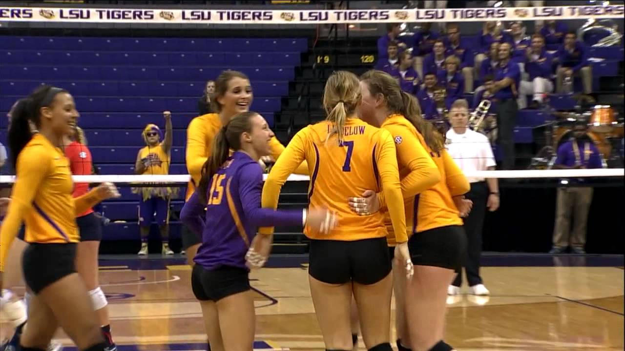 LSU Volleyball defeats Auburn YouTube