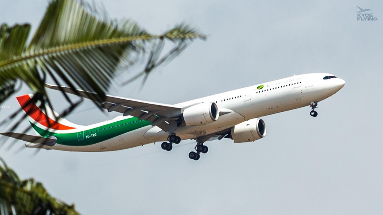 A330-941 Air Côte d'Ivoire de Charles de Gaulle CDB-LFPG à Abidjan ABJ-DIAP