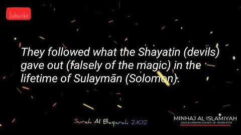 Surah Al Baqarah 2:102 _Ayāt Al Ruqyah | Magic