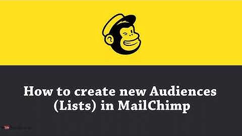 How To Create Audiences (List) in MailChimp | MailChimp Tutorial