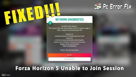 FIXED Forza Horizon 5 Unable to Join Session Error | Working Tutorial | PC Error Fix
