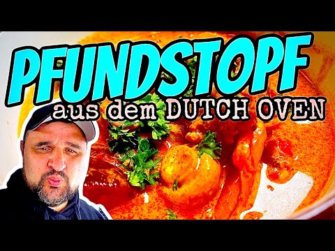 PFUNDSTOPF im DUTCH OVEN grillen - PARTYREZEPT KLASSIKER--- Klaus grillt