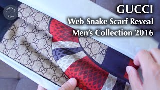 Gucci Web Snake Scarf for Men's 2016 Collection 