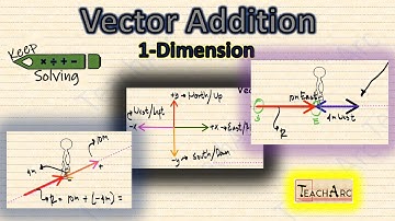 How to Add Vectors in One Dimension (Simple)