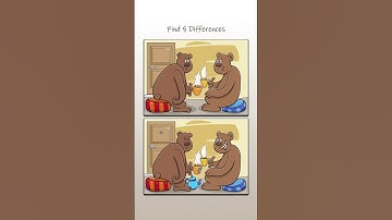 Find 5 Differences!!! #challenge #game #puzzle #shortvideo #shorts