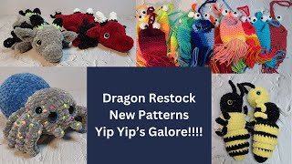 Dragon Restock/New Patterns/Yip Yip's/Market Pretp/Crochet Plushies/Crochet Spider