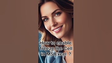 how to enable freeze Cell in Microsoft Excel | excel tricks | excel tutorial | shortfeed | shorts