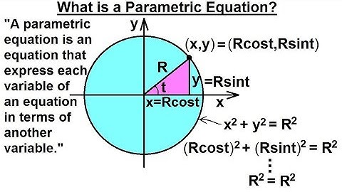 Calculus 2: Parametric Equations (1 of 20) What is a Parametric Equation?
