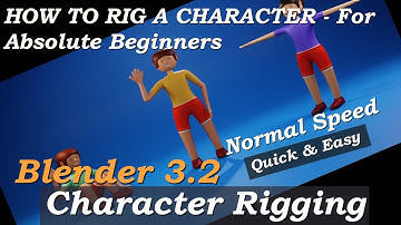 Blender Character Rigging Tutorial - How to Rig a Character | Blender Beginner Rigging Tutorial