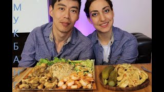 Мукбанг--- Азиатский боул с КРЕВЕТКАМИ/курицей и грибами/омлетом/огурцом/ ТУРША/соленья/ не асмр! Мукбанг--- Азиатский боул с КРЕВЕТКАМИ/курицей и грибами/омлетом/огурцом/ ТУРША/соленья/ не асмр!