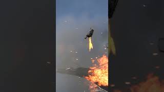 Mirage 2000 hit in air combat, pilot ejects🚀🔥 #Mirage2000 #Combat #Air #Jet #Aviation #Military #War