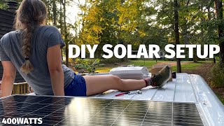 HOW WE POWER OUR VAN  Wire & Install 400W Renogy Solar Power | OffGrid System