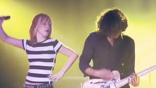 Hayley Williams introducing Taylor York in 'That's What You Get' over the years (Paramore)
