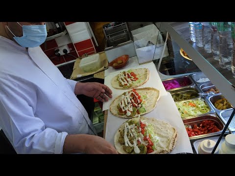 Lebanese Falafel Sandwich Wrap for £5.00 | also Falafel Recipe making Process | at "Fresh Falafel"