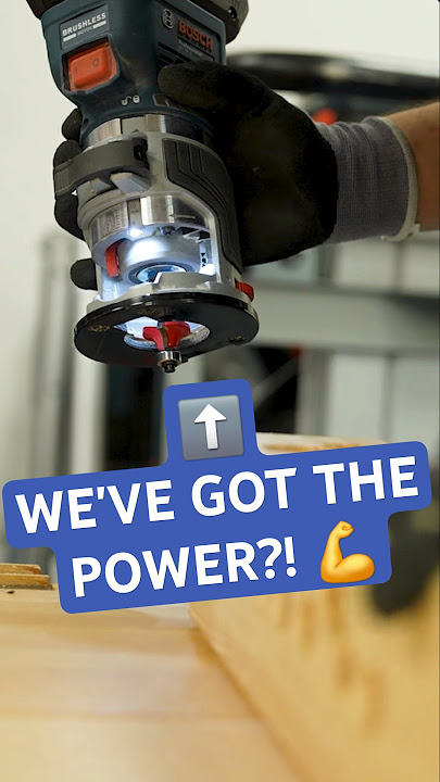 The GKF 18V-8 – the most compact 18V router in height! 😎