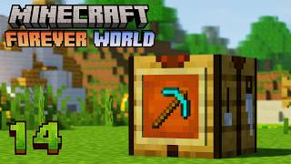 My 1ST 💎 Pickaxe | Forever Minecraft World | 14