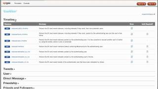New Apigee Twitter console features - provider and resources page, awesome bar, and more