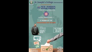 Webinar on Awareness on Voting (In Collaboration with New Horizon Degree College)