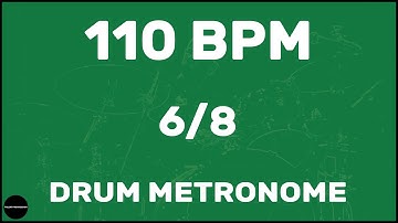 6/8 | Drum Metronome Loop | 110 BPM