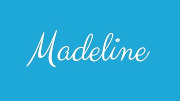 Learn how to Sign the Name Madeline Stylishly in Cursive Writing