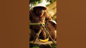 Bigfoot & Capybara.sinh tồn trong rừng.#shorts #xuhướng #xuhuongyoutube