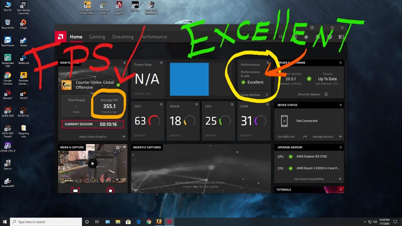 RADEON ADRENALINE SETTINGS 2020 EXCELLENT PERFORMANCE