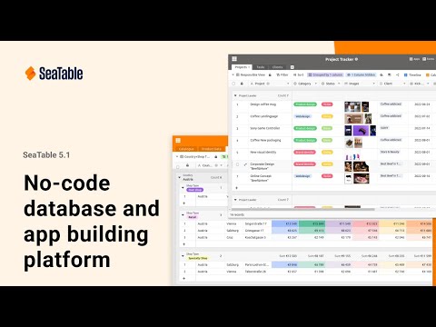 SeaTable Release 5.1: Improved App Builder, Tree Plugin and many more - video from SeaTable