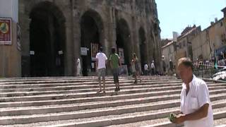 ARLES France - arena and downtown, arenes et centre de la ville