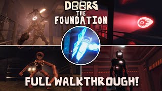 DOORS - The Foundation UPDATE | All Bosses & Ending (Full Walkthrough!) | Roblox