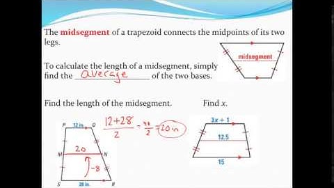 Finding the midsegment of a trapezoid