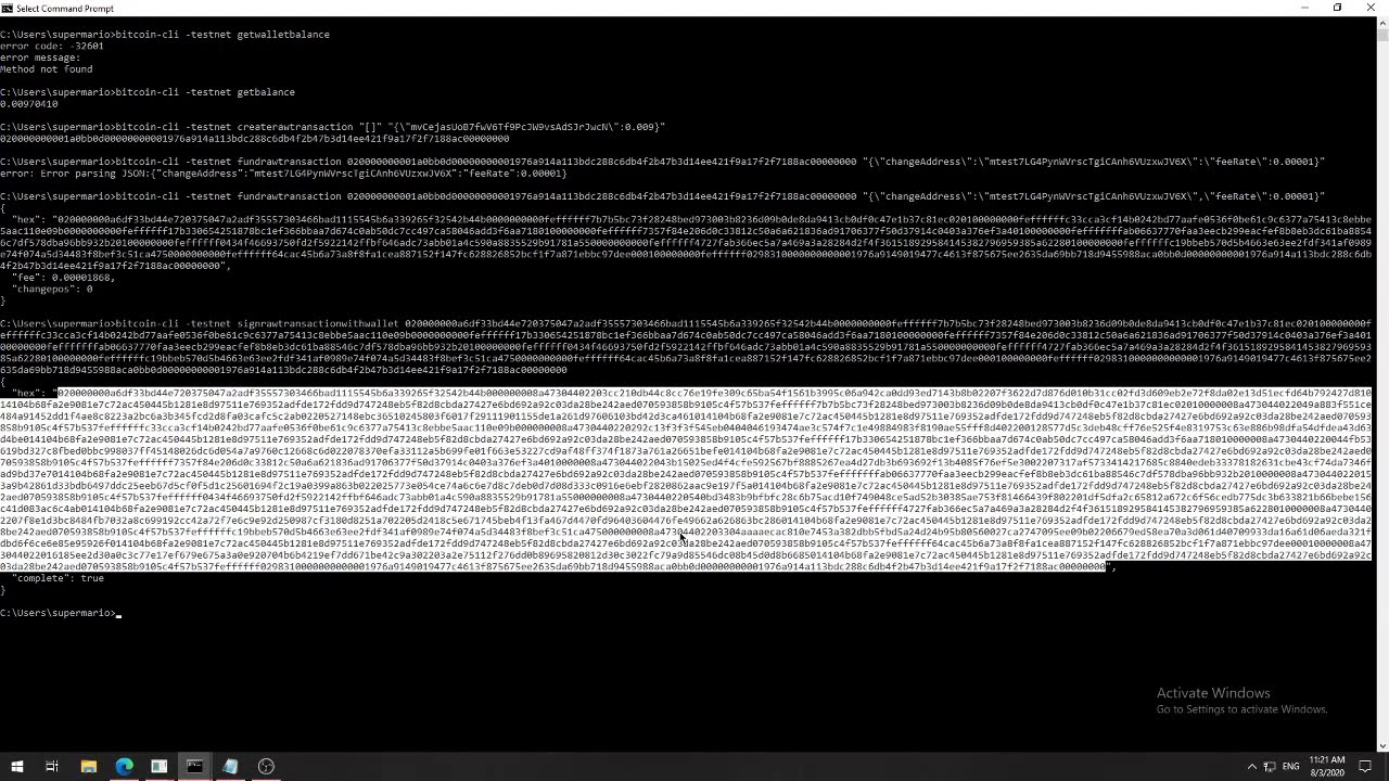 Bitcoin Making transaction using the command line YouTube