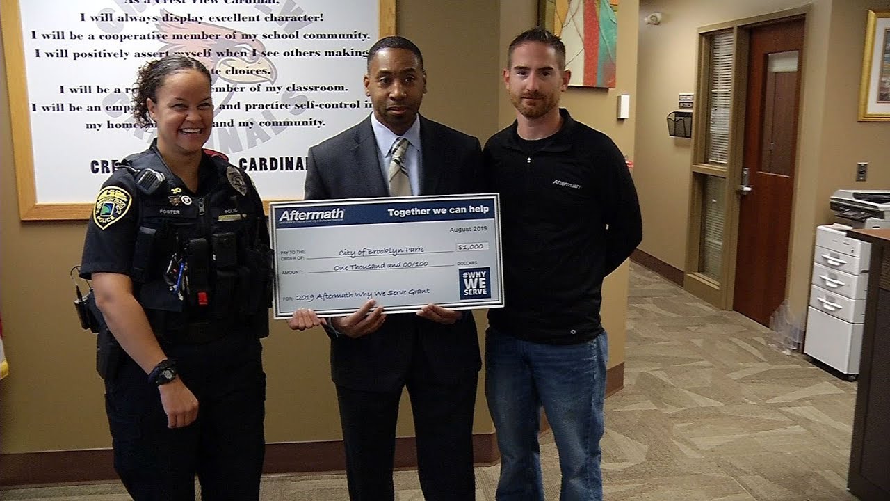 Brooklyn Park Officer Wins Money for Crest View Elementary - YouTube