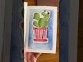 Relaxing art   youtubeshorts watercolor cactusdrawing artwork