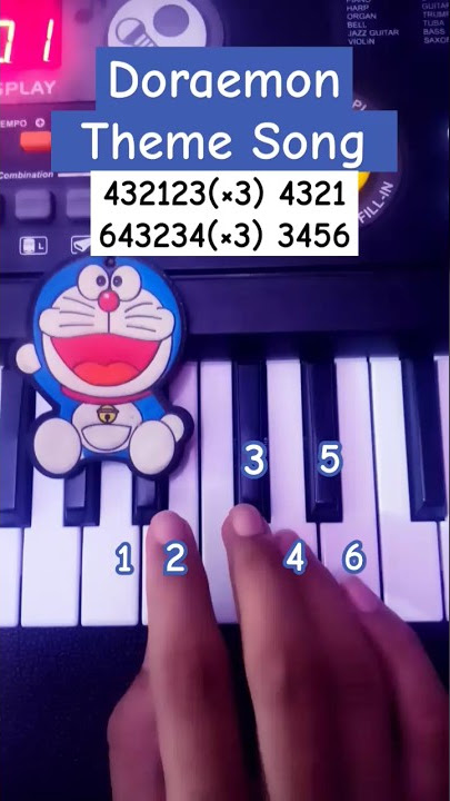 Doraemon Theme Song - Piano Tutorial #viral #shorts