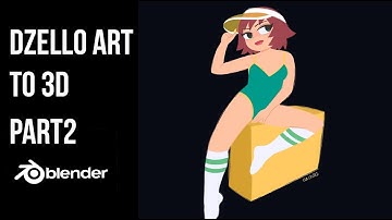 Dzdello art to 3d - Blender sculpt part2 #blender#3d #sculpting #3dmodeling