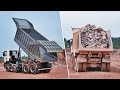 Scania and Volvo mining trucks at work│Карьерный самосвал Скания и Вольво