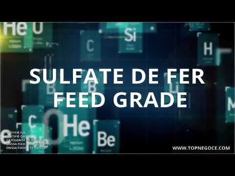 Vidéo: Sulfate De Fer, 59Fe - Mode D'emploi, Composition, Analogues