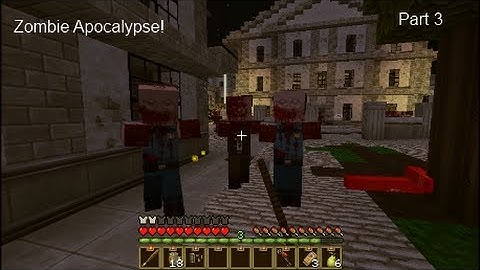 Zombie Apocalypse (Minecraft Adventure Map) Part 3