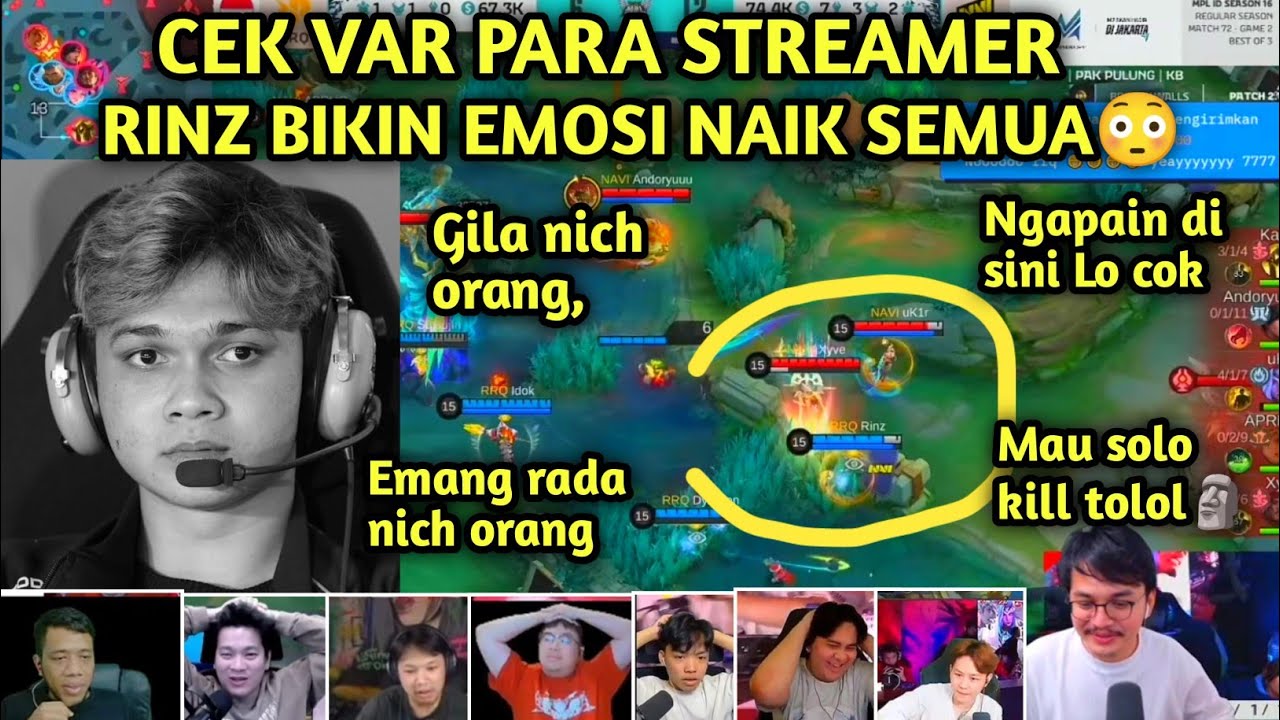 CEK VAR PARA STREAMER RINZ BLUNDER PARAH BANGET🤦