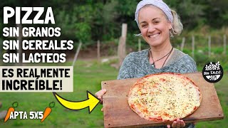 Pizza Casera deliciosa Nutritiva! Apta Dieta 5X5 Celíacos y Vegetarianos