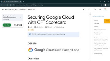 Securing Google Cloud with CFT Scorecard | #qwiklabs  | #GSP698 #CLI