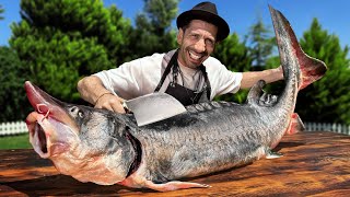 3 Best Dishes From A Huge Sturgeon! Gastronomic Fish Dinner!