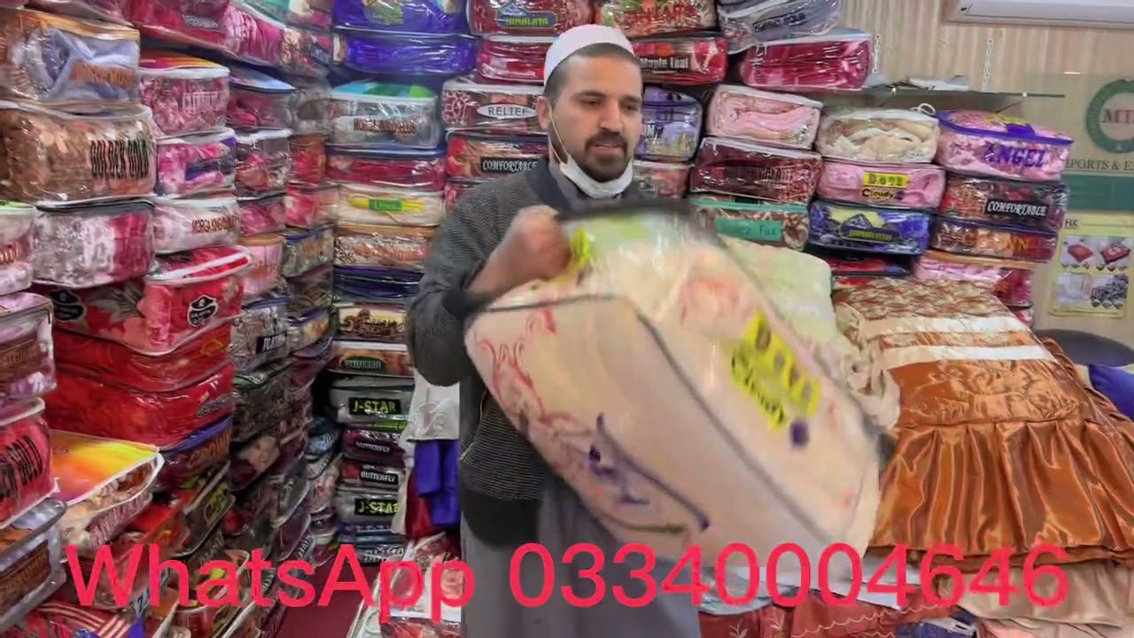 New design blankets in Peshawar karkhanoo market