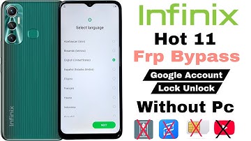 Infinix Hot 11 Frp Bypass X662 | Without Pc | Google Account Lock Unlock
