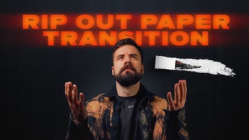 Try This Cinematic Paper Transition in After Effects