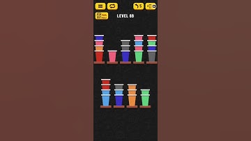 Cup Sort Puzzle Level 69 WalkThrough Solution Gameplay